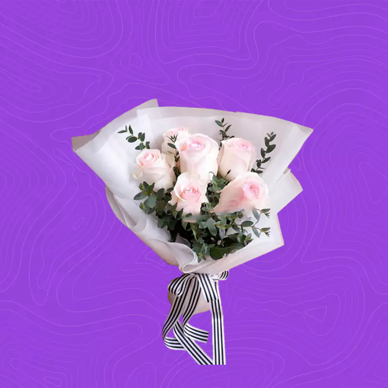 Pink-peace Flower bouquet Special gift for Anniversary (1)